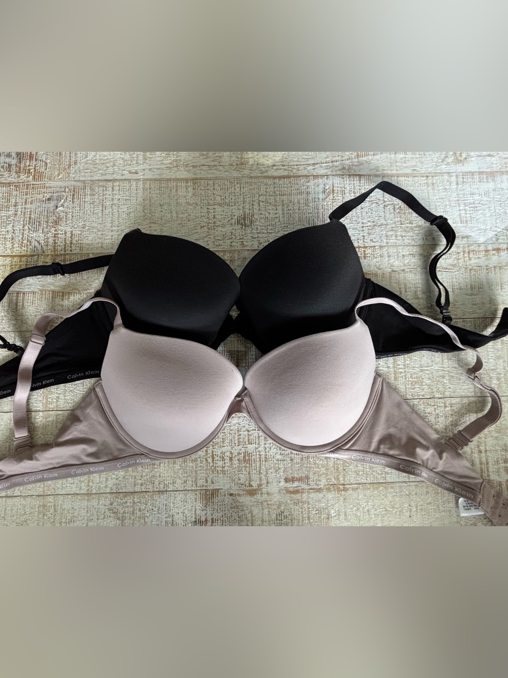 Calvin Klein Bras — Black & Nude 34D